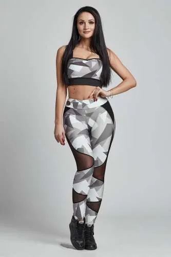 Gym Provocateur Leggins BRAVE Military Grey